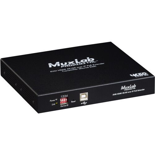  MuxLab 4K/60 KVM HDMI over IP PoE (Transmitter)