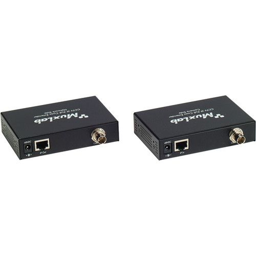  MuxLab LongReach CCTV IP PoE Extender Kit for 15.4W Camera