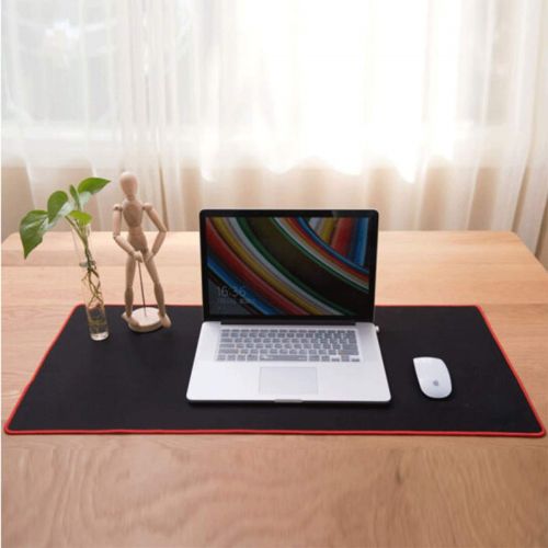  Muziwenju Mouse Pad, Gaming Mouse Pad, Oversized Computer Desk Mat, Padded Desk Keyboard Pad, Precision/Edging/Non-Slip/Washable / P16 Black, 9004004mm, (Size : P16B-9004004mm)