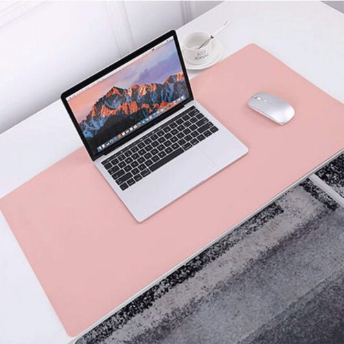  Muziwenju Mouse Pad, Double-Sided/Two-Color Mouse Pad, Large, Office Game Table Mat, Oversized Desk Desk Pad, Desktop Waterproof Mouse Pad, 9045CM, Sky Blue + Pink/Pink + Purple,