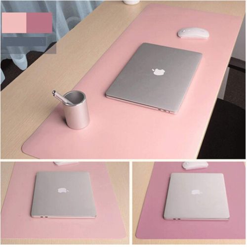  Muziwenju Mouse Pad, Double-Sided/Two-Color Mouse Pad, Large, Office Game Table Mat, Oversized Desk Desk Pad, Desktop Waterproof Mouse Pad, 9045CM, Sky Blue + Pink/Pink + Purple,