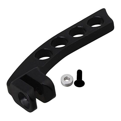  [아마존베스트]Mxfans Black Aluminium Alloy Neck Strap Balancer with 4 Holes for JR Transmitter