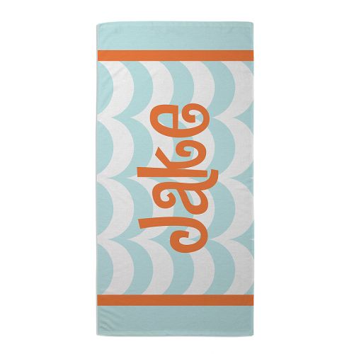  My Name Beach Towel in Light Blue