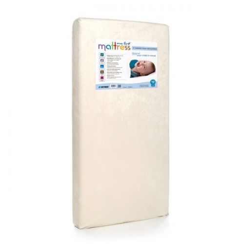  My First Memory Foam Baby Crib Mattress with Soft Waterproof Cover; InfantToddler - White