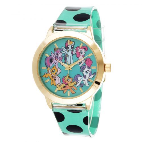  My Little Pony Girls Watch  Gold Case with Green Rubber Strap by Xtreme