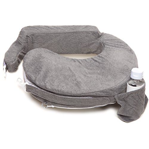  [아마존베스트]My Brest Friend Deluxe Nursing Pillow for Comfortable Posture, Evening Grey