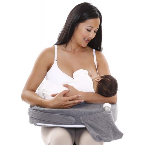  [아마존베스트]My Brest Friend Deluxe Nursing Pillow for Comfortable Posture, Evening Grey