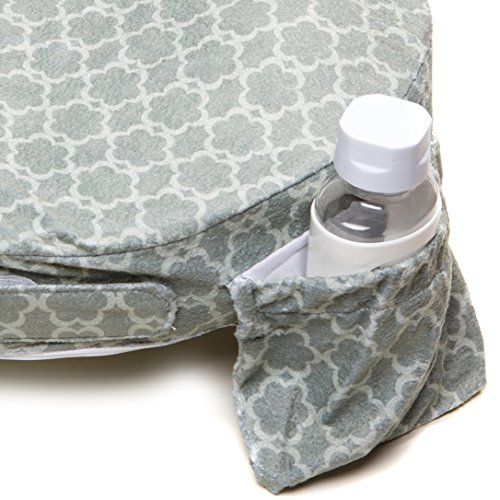  [아마존베스트]My Brest Friend Deluxe Nursing Pillow for Comfortable Posture, Grey Flower Key