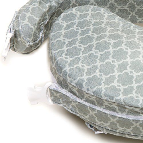  [아마존베스트]My Brest Friend Deluxe Nursing Pillow for Comfortable Posture, Grey Flower Key