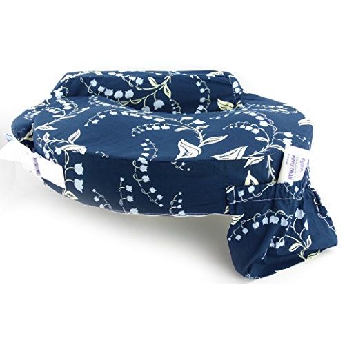  [아마존베스트]My Brest Friend Original Nursing Posture Pillow, Navy Bluebells