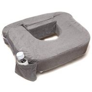 [아마존베스트]My Brest Friend Supportive Nursing Pillow for Twins 0-12 Months, Plus-Size, Dark Grey