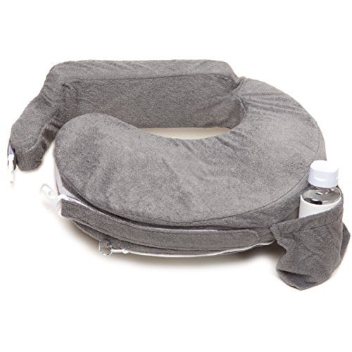  My Brest Friend Deluxe Nursing Pillow for Comfortable Posture, Evening Grey