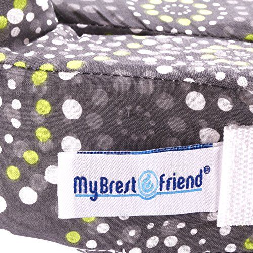  My Brest Friend Original Nursing Posture Pillow, Grey & Yellow Fireworks