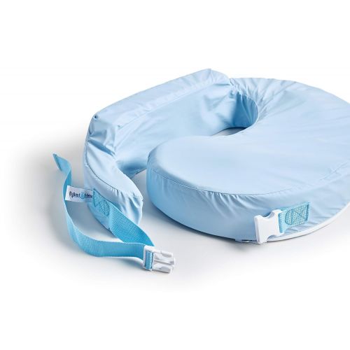  My Brest Friend Waterproof Nursing Pillow  Breastfeeding Pillow with Wipe Clean Antimicrobial Slipcover, Blue