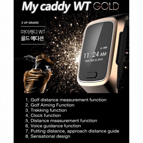  My Caddy WT Gold Golf GPS Range Finder Golf Watch Gold Edition