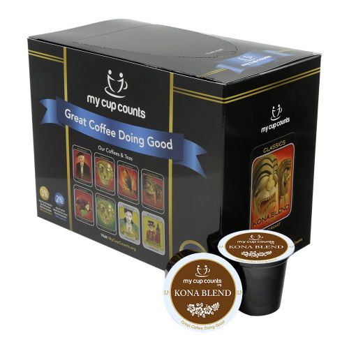  My Cup Counts K Cup Coffee, Kona Blend, 48 Count