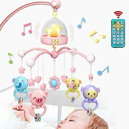  My Dinner 1PCS, New Upgrade High-end Musical Crib Mobile Baby Toys 2 Styles Animal and Birds 0-12 Months Bed Bell Mobile for Crib Toys Baby Happy