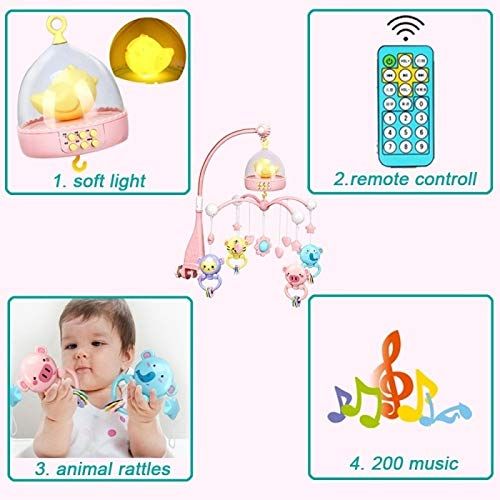  My Dinner 1PCS, High-end Musical Crib Mobile Baby Toys 0-12 Months Bed Bell Mobile for Crib Toys