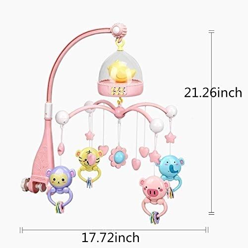  My Dinner 1PCS, New Upgrade High-end Musical Crib Mobile Baby Toys 2 Styles Animal and Birds 0-12 Months Bed Bell Mobile for Crib Toys Baby Happy