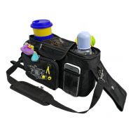 My FL Universal my FL Baby Stroller Organizer with Cup Holders Hanging Storage Bag (Black)