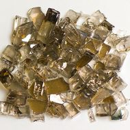 My Fireplace Glass - 25 Pound Terrazzo Chip Fireplace Glass - Size 2, 14 - 38 Inch, Bronze Reflective