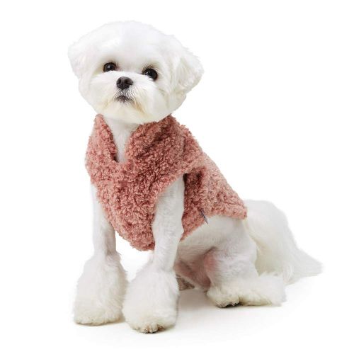  My Fluffy Dog Apparel Fulffy Warm Jacket for Dog Winter Coats Vest