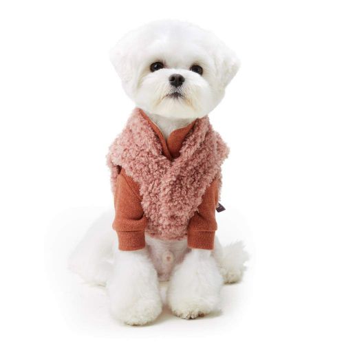  My Fluffy Dog Apparel Fulffy Warm Jacket for Dog Winter Coats Vest