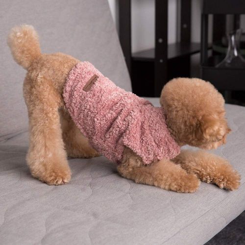  My Fluffy Dog Apparel Fulffy Warm Jacket for Dog Winter Coats Vest