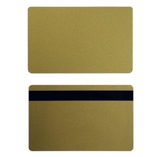  Pack of 500 Premium Graphic Quality Gold PVC wHiCo 2 Track Cards CR80 30 Mil Standard Credit Card Size by My ID City