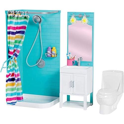  MyLife as My Life as 18 Doll 17 Pc Bathroom Playset - Light up vanity, Flushing Toilet