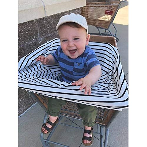  Carseat Covers for Baby by My Little Baby Bug |Stretch Jersey Fabric Doubles as a Breastfeeding or Shopping Cart Cover |Car Seat Canopy is The Perfect Baby Shower Gift for Baby Gir