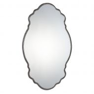 My Swanky Home Luxe Curved Oval Wall Vanity Mirror | 36 Shaped Elegant Traditional