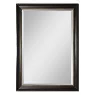 My Swanky Home Oversize Classic Dark Wood Frame Wall Mirror Traditional 82 Full Length Leaner