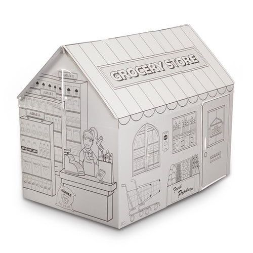  My Very Own House Pharmtec My Very Own Grocery Store Cardboard Playhouse