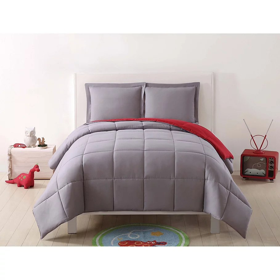  Laura Hart Kids Solid Reversible Comforter Set