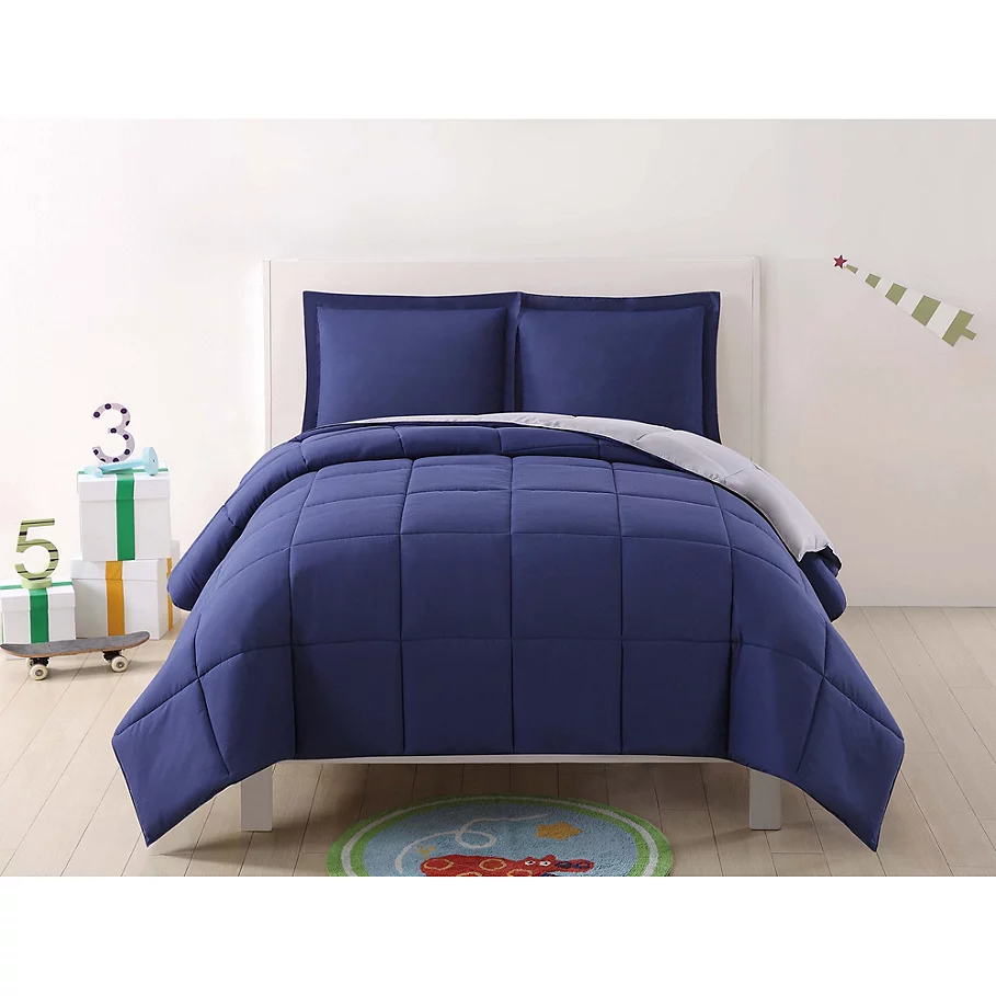  Laura Hart Kids Solid Reversible Comforter Set