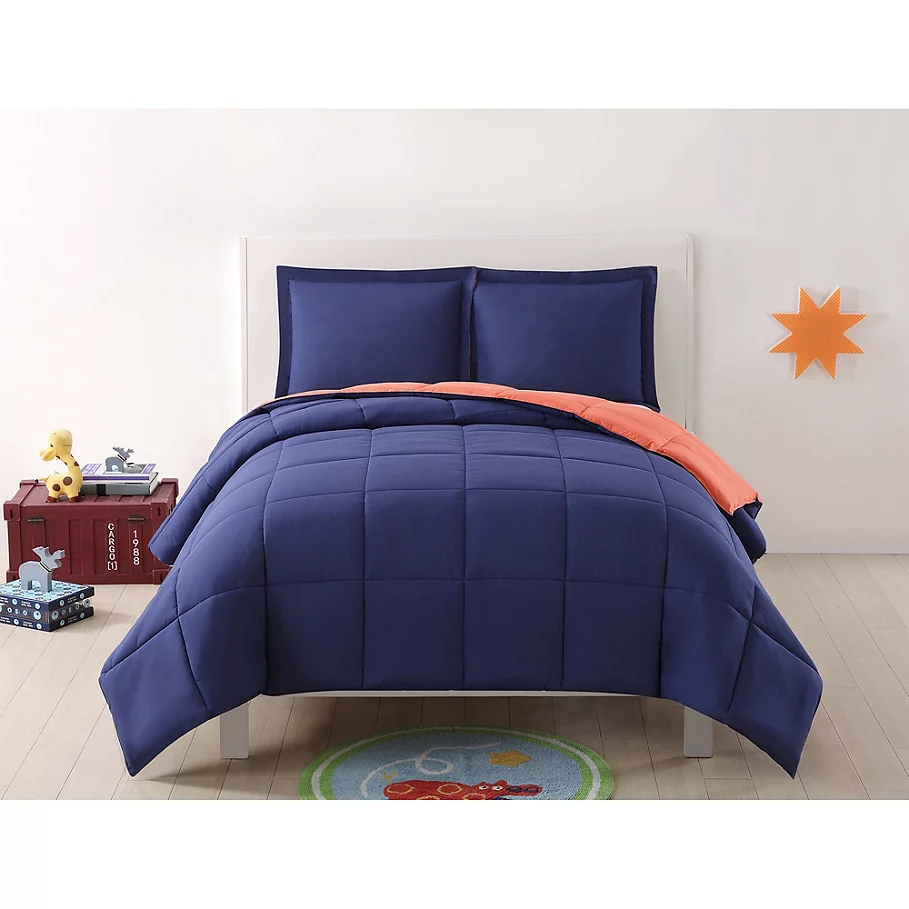  Laura Hart Kids Solid Reversible Comforter Set