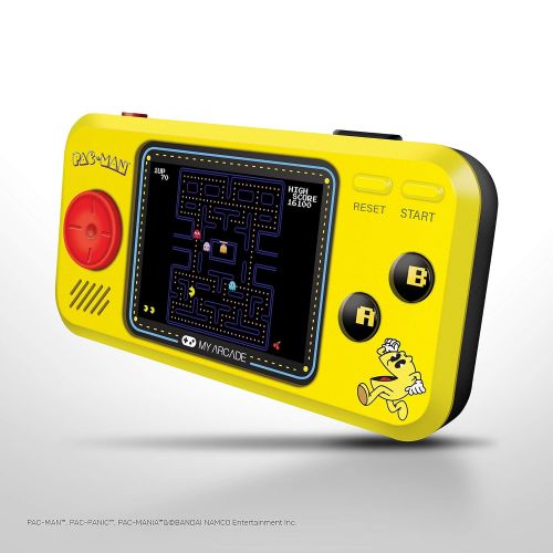  [아마존베스트]My Arcade Pocket Player Handheld Game Console: 3 Built In Games, Pac-Man, Pac-Panic, Pac-Mania, Collectible, Full Color Display, Speaker, Volume Controls, Headphone Jack, Battery o