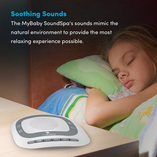  MyBaby White Noise Machine for Babies | 6 Soothing Lullabies for Newborns, Sound Therapy for Travel, Relaxing, Kids, Newborns, Toddlers | Baby Songs, Adjustable Volume, Auto-off Timer | M