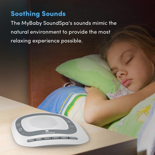  MyBaby White Noise Machine for Babies | 6 Soothing Lullabies for Newborns, Sound Therapy for Travel, Relaxing, Kids, Newborns, Toddlers | Baby Songs, Adjustable Volume, Auto-off Timer | M