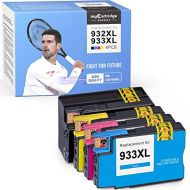 myCartridge SUPRINT Compatible Ink Cartridge Replacement for 932 933 932XL 933XL use with OfficeJet 6600 6700 7612 6100 7610 7110 (Black Cyan Magenta Yellow, 4-Pack)