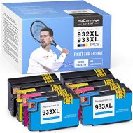 myCartridge SUPRINT Compatible Ink Cartridge Replacement for 932 933 932XL 933XL OfficeJet 6600 6700 7612 6100 7610 7110 Printer (2 Black 2 Cyan 2 Magenta 2 Yellow, 8-Pack)