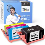 myCartridge SUPRINT 902XL Remanufactured Ink Cartridge Replacement for HP 902 XL for OfficeJet Pro 6960 6968 6958 6954 6975 6950 6970 6978 (Black Cyan Magenta Yellow, 4-Pack)