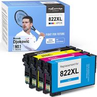 myCartridge SUPRINT Remanufactured Ink Cartridge Replacement for Epson 822XL 822 XL T-822 use with Workforce Pro WF-3820 WF-4820 WF-4830 WF-4833 WF-4834 (Black Cyan Magenta Yellow