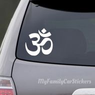 MyFamilyCarStickers Yoga Om Car Decal - Om Yoga Car Decal - Om Sticker - Yoga Sticker - Yoga Decal - Om - Yoga - Yoga Symbol Car Decal - Yoga Symbol - Ohm