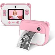 myFirst Camera Insta 2 Instant Camera Hybrid Instant Camera Pink Film Sticker (140 Shots) Front and Selfie Lens for boy Girl (Pink)