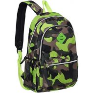 MyGift Camouflage 19-Inch Student School Book Bag & kid’s Sports Backpack, Green
