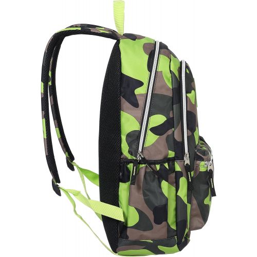  MyGift Camouflage 19-Inch Student School Book Bag & kid’s Sports Backpack, Green