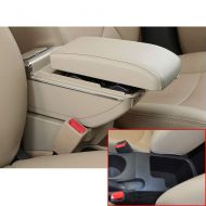 MyGone for KIA Cerato/Forte/k3 09-16 High-end Car Center Console Cover Armrest Box with Charging Function-7 USB Ports Built-in LED Light, Cup Holder, Adjustable Ashtray, Large Stor