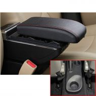 MyGone for Kaptur Captur QM3 14-17 High-end Car Center Console Cover Armrest Box with Charging Function-7 USB Ports Built-in LED Light, Cup Holder, Adjustable Ashtray, Large Storag